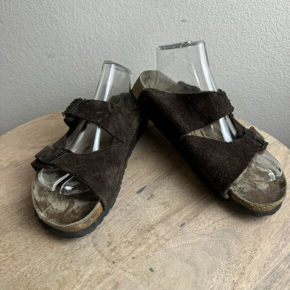 Birki by Birkenstock‎ Brown Suede Sandals Size 39/8 Womens - Picture 1 of 8